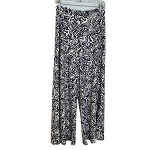 Aryeh Floral Print Knit Palazzo Pants M